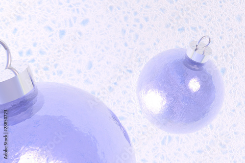 Blue Christmas balls