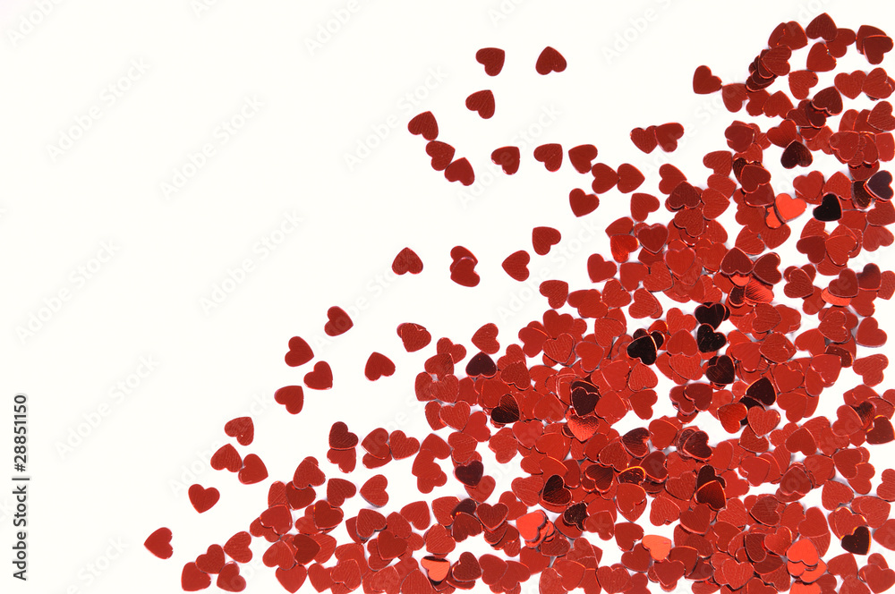 heart red confetti