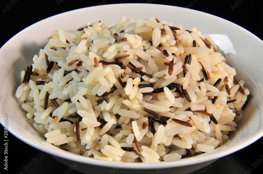 Reisschale - Reisschüssel mit Langkorn Wildreis Reisschale - Reisschüssel mit Langkorn Wildreis