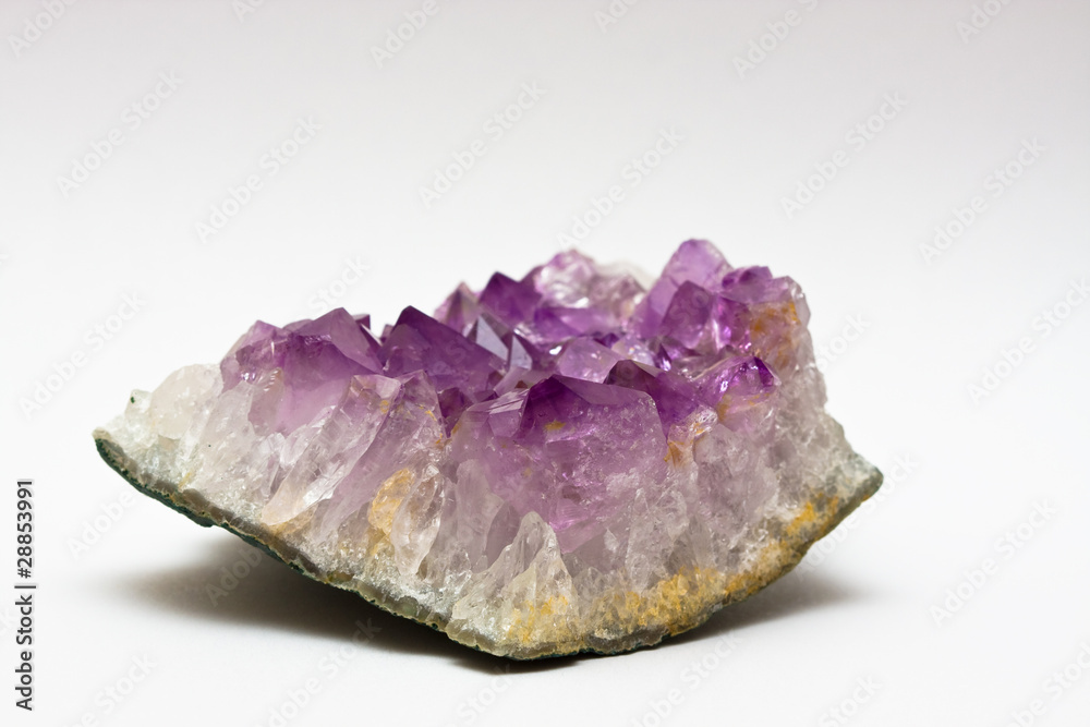 Fototapeta premium Amethyst on white background