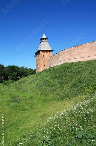 aging fortress on hill