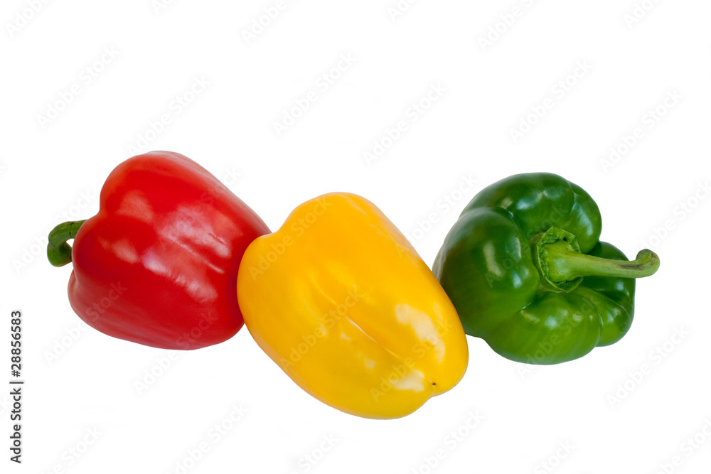Red,yellow and green  pepper