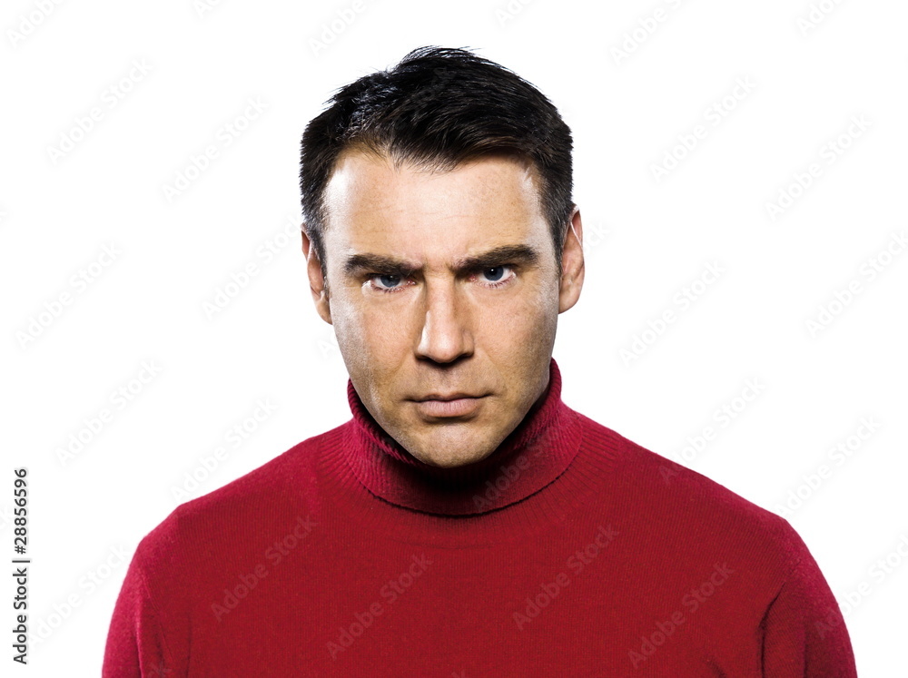 Fototapeta premium caucasian man anger