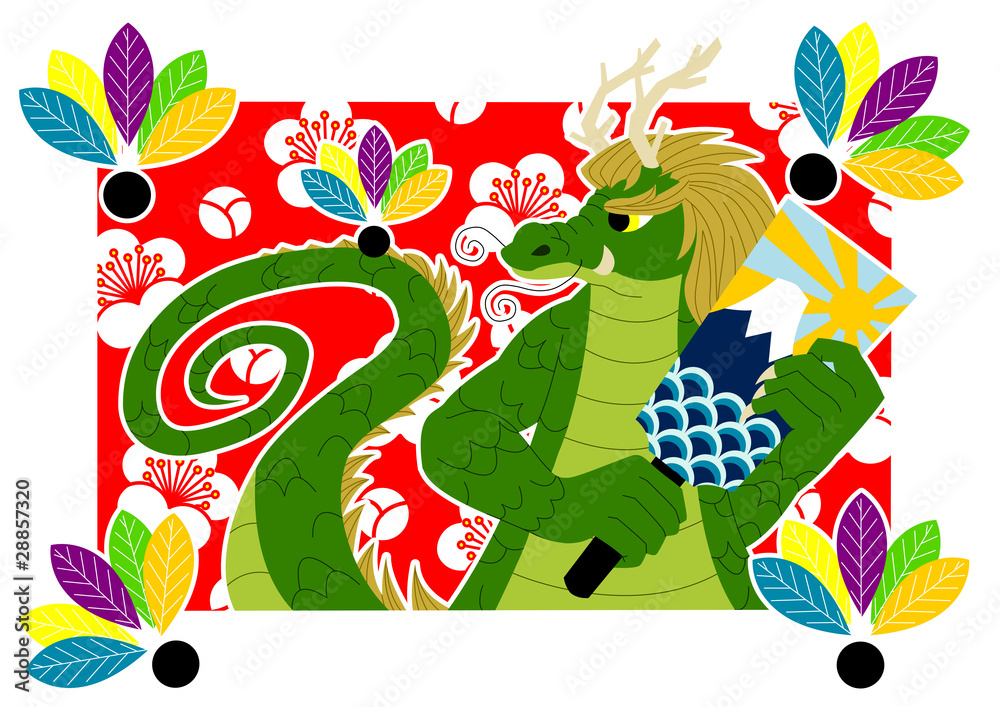 12年辰年年賀状用イラスト素材 Stock イラスト Adobe Stock 12年辰年年賀状用イラスト素材 Stock イラスト Adobe Stock