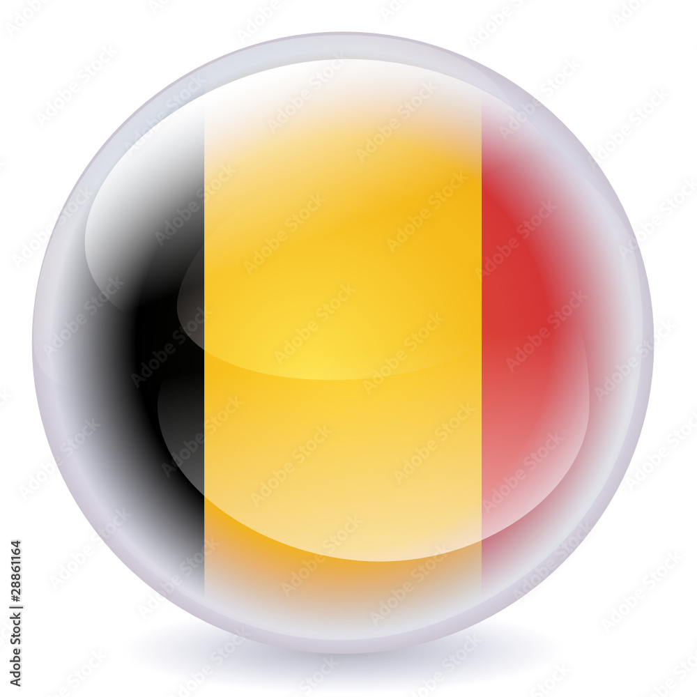 Fototapeta premium Belgium Crystal Ball Icon