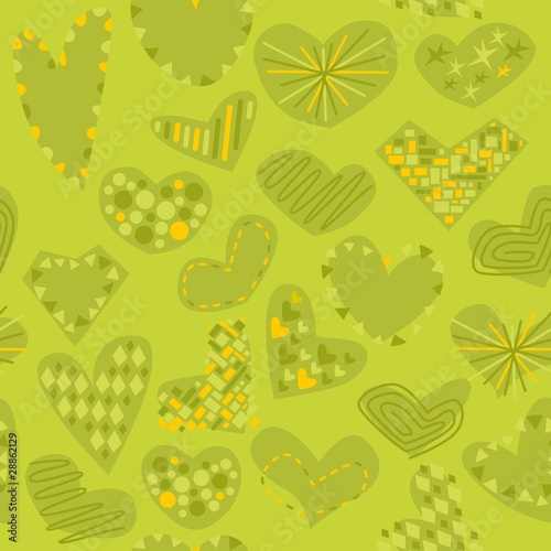 vector illustration seamless pattern isolated hearts © Pilgrim Artworks