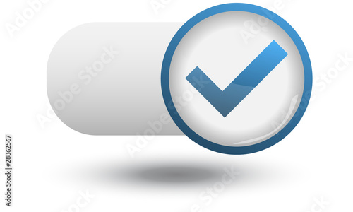 Symbole vectoriel coche validation 15