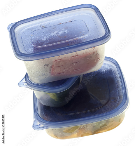 Canvas Print Stack of Leftover Food