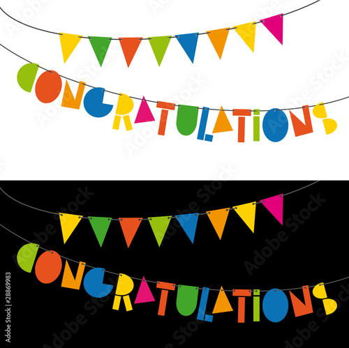 banderitas congratulations
