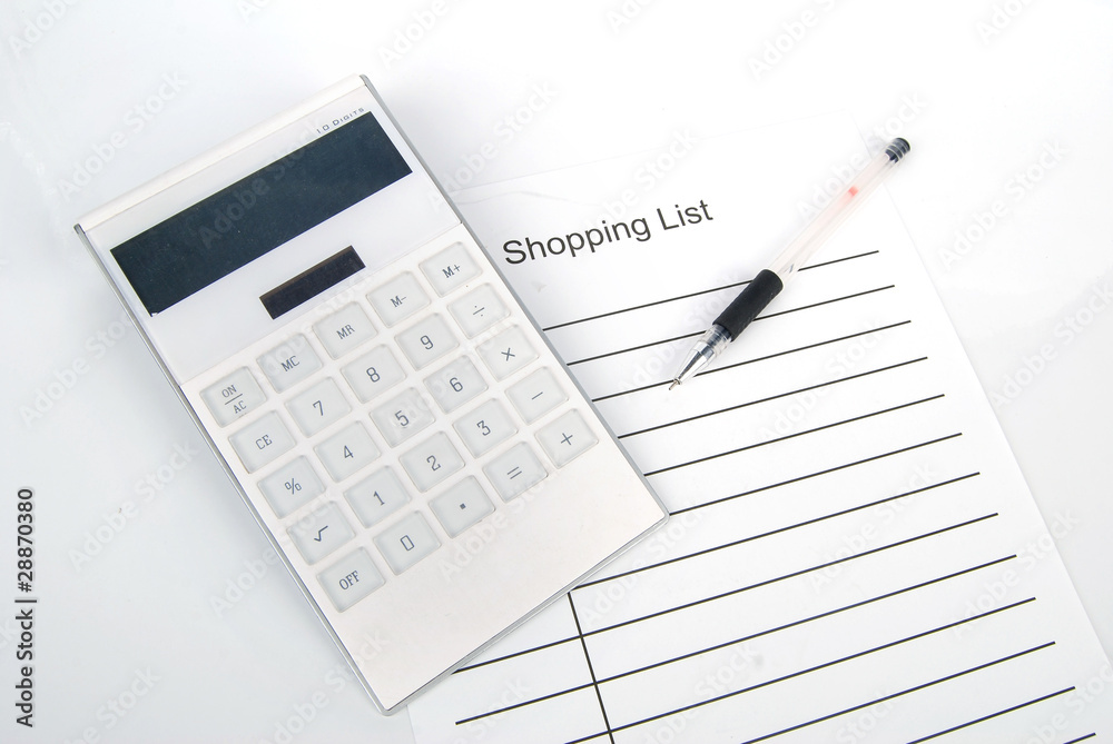 Shopping list Shopping list