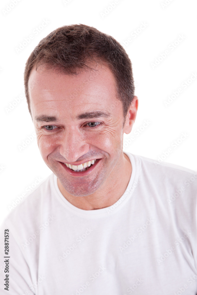 Portrait of a handsome middle-age man happy Portrait of a handsome middle-age man happy
