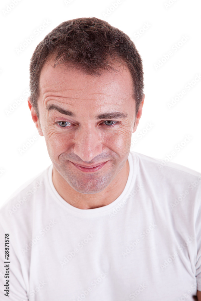 Portrait of a handsome middle-age man happy Portrait of a handsome middle-age man happy