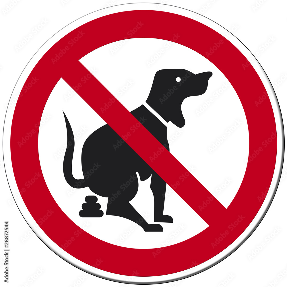 Hundekot verboten Stock-Illustration | Adobe Stock