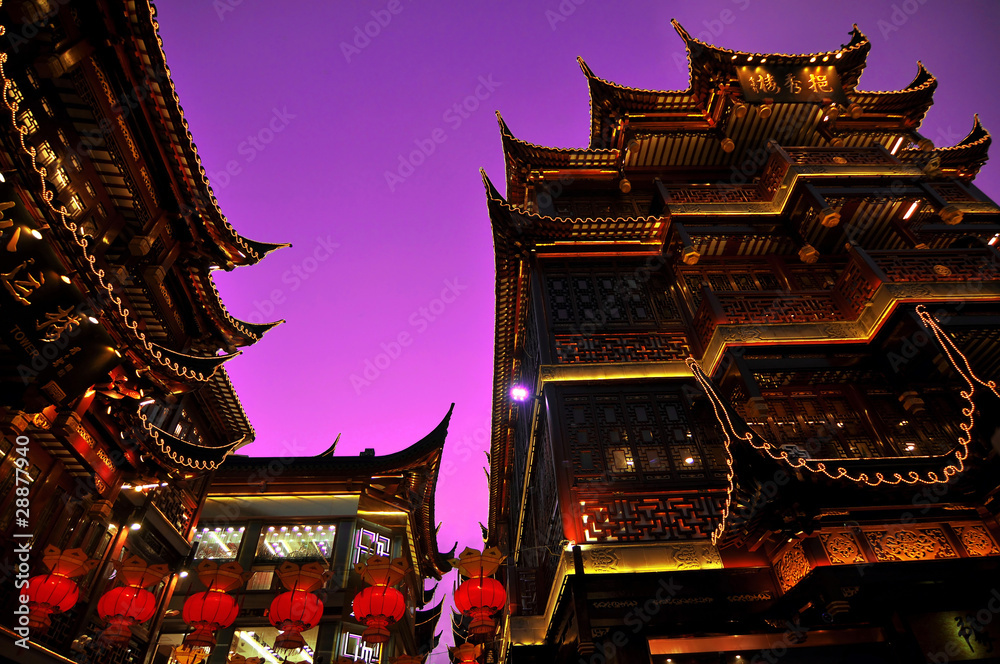 Obraz premium Lantern festival, Yu-yuan garden, Shanghai - China