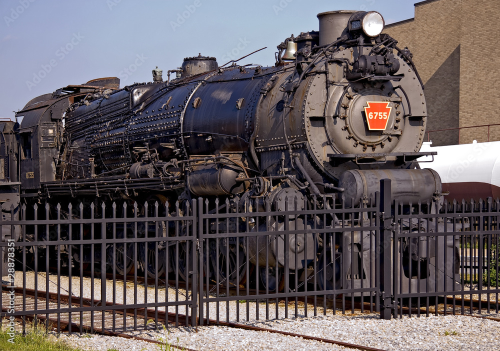 Obraz premium Old railroad engine