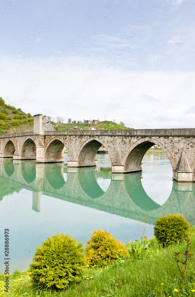 bridge over Drina River, Visegrad, Bosnia and Herzegovina