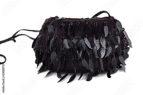 Black evening clutch