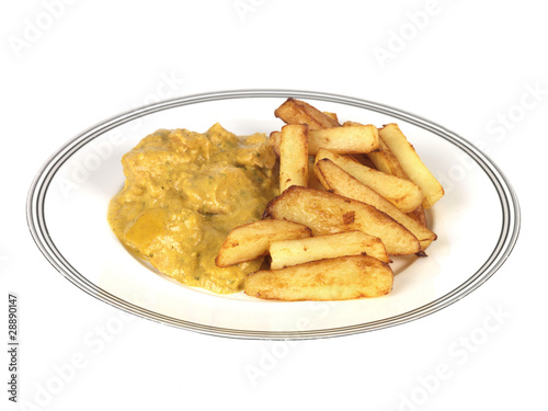 Chicken Curry with Chips
