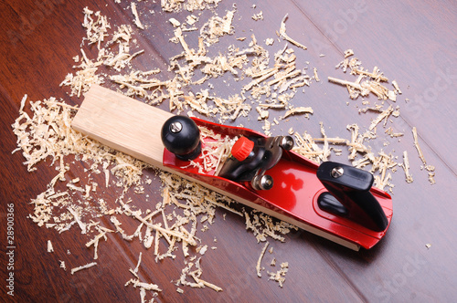 Shavings of wood photo