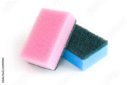 Utensil cleaning sponges