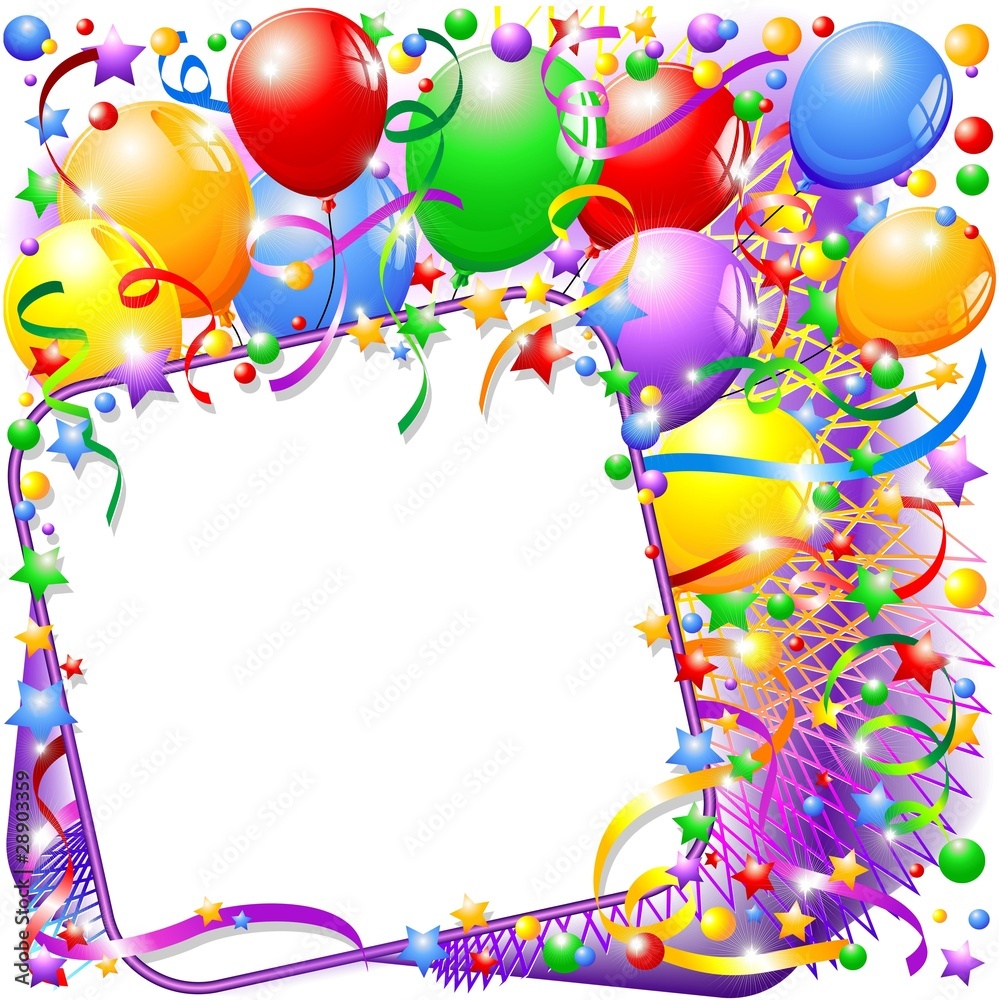 Festa di Compleanno-Sfondo-Party Birthday Background-Vector Stock Vector