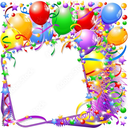 Festa di Compleanno-Sfondo-Party Birthday Background-Vector
