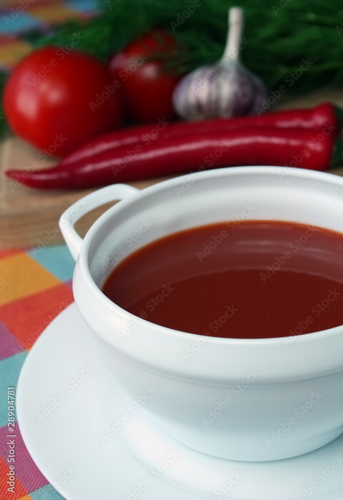 Tomato soup. Tomato soup.