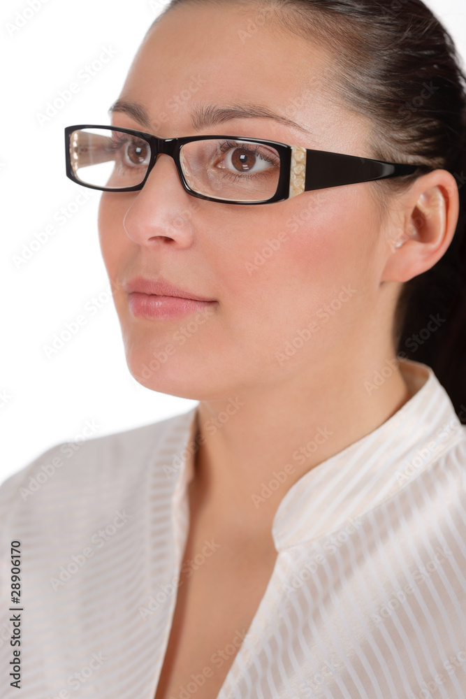 Designer glasses - successful businesswoman Designer glasses - successful businesswoman