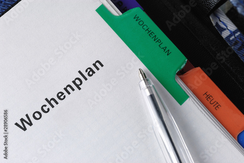 Wallpaper Mural Kalender mit Deckblatt "Wochenplan" Torontodigital.ca