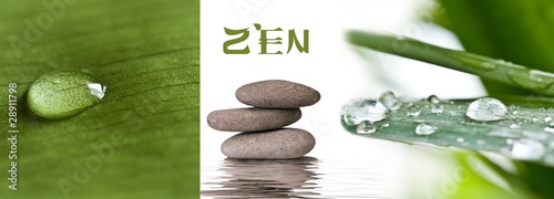 Canvas Print bannière zen
