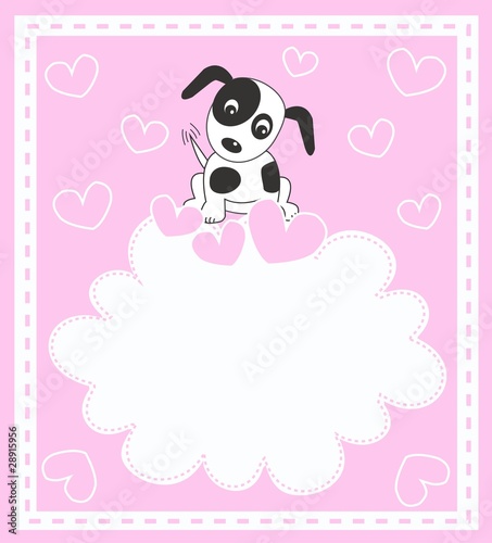 a cute little baby girl puppy
