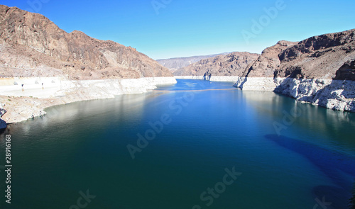 Corolado River at Lake Mead from Hoover dam