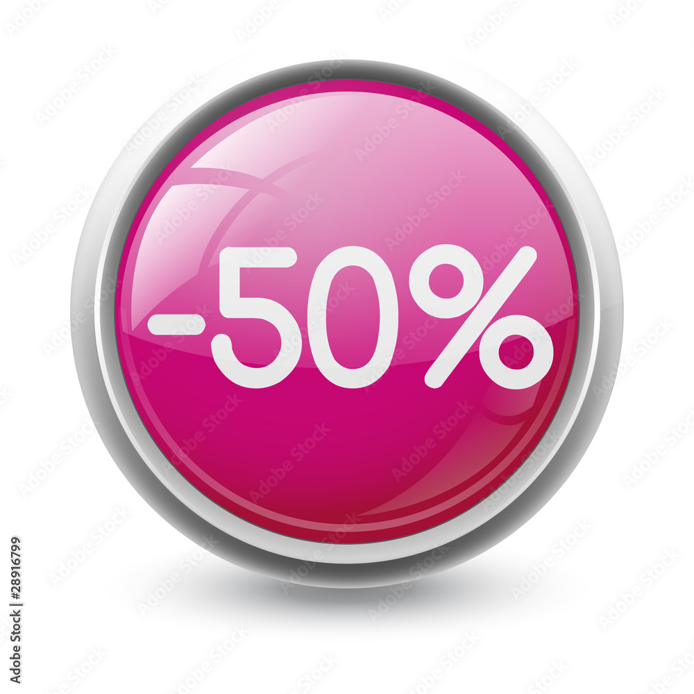 Symbole vectoriel glossy -50% 01 Symbole vectoriel glossy -50% 01