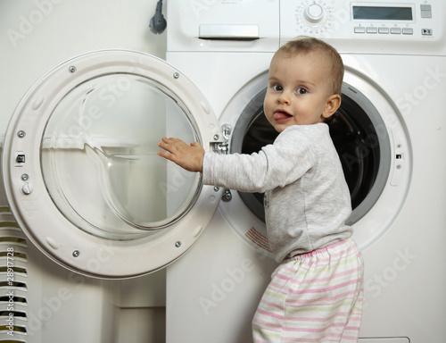 Checking the washing machine