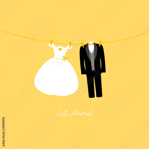 Hanging Bridal Couple Gold