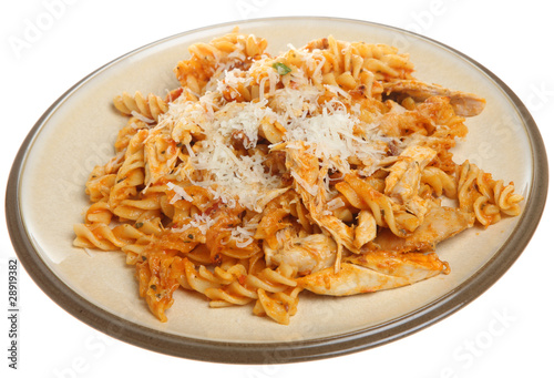 Baked Fusilli Pasta with Chicken