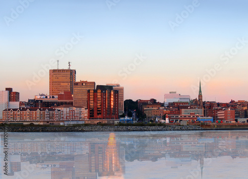 City panorama of Saint John, New Brunswick