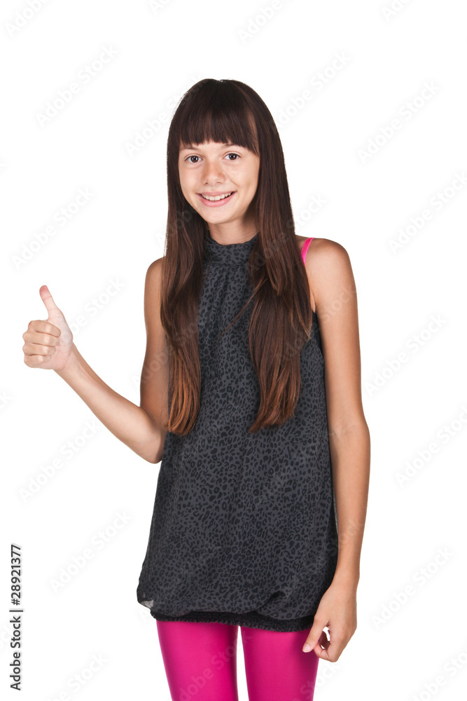 Attractive teenager posing in studio Attractive teenager posing in studio