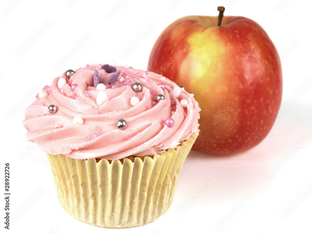 Cup Cake and Apple Cup Cake and Apple
