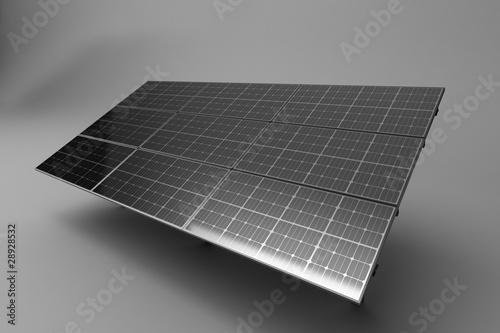 pannelli solari fotovoltaici render 3d photo