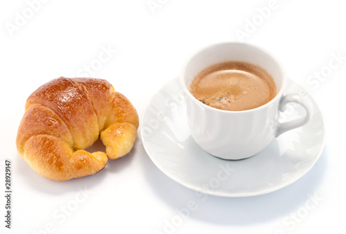 Fototapeta Naklejka Na Ścianę i Meble -  Caffè e croissant