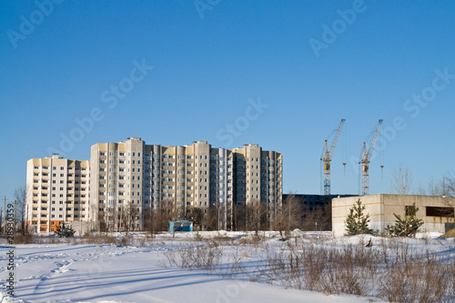New urban housing. Winter © Svetlaya