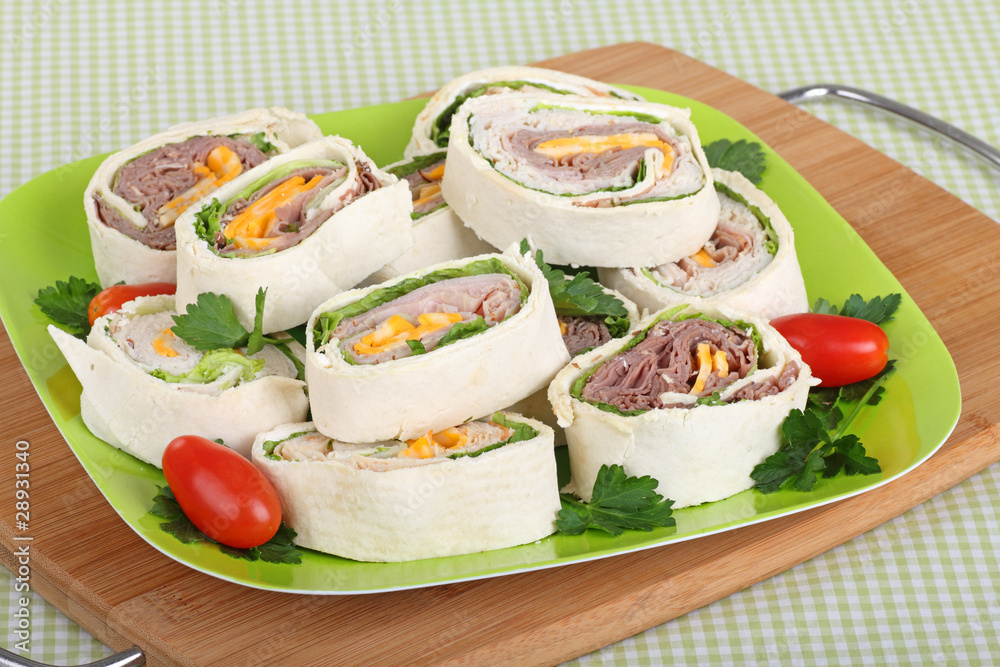 Tortilla Meat Wraps Tortilla Meat Wraps