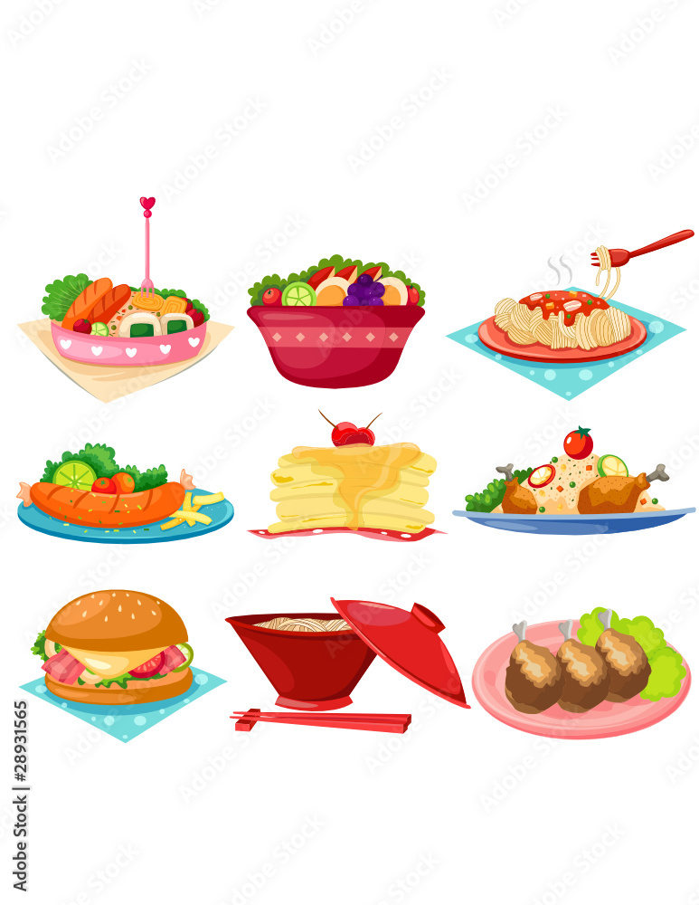 Set of food Set of food