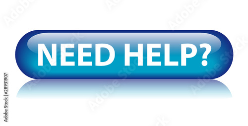 "NEED HELP?" Button (customer service hotline call us contact)