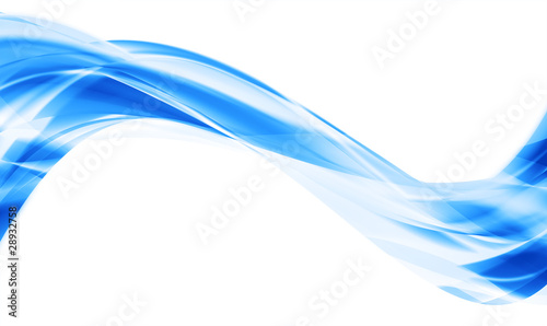 Illustration of blue abstract lines and curves