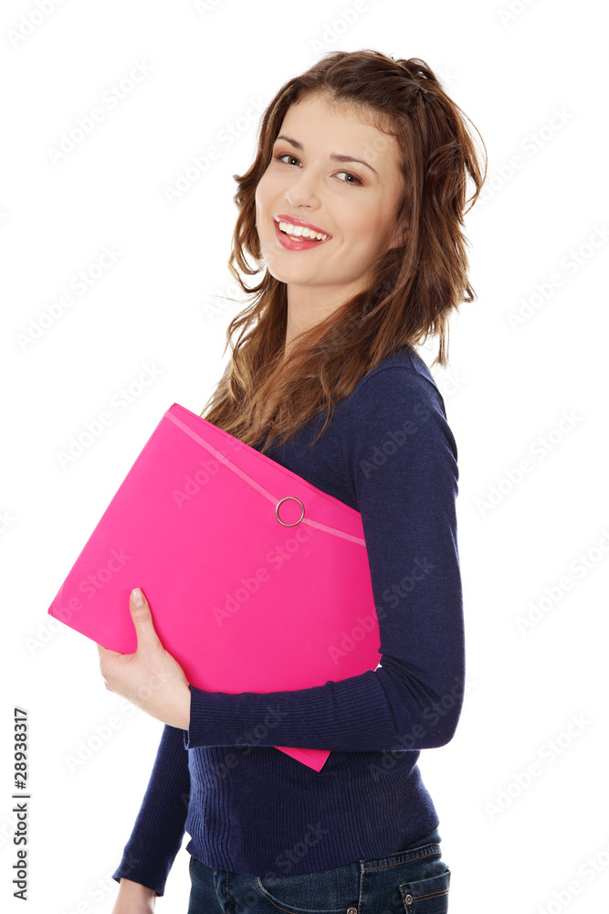 Happy teen student girl Happy teen student girl