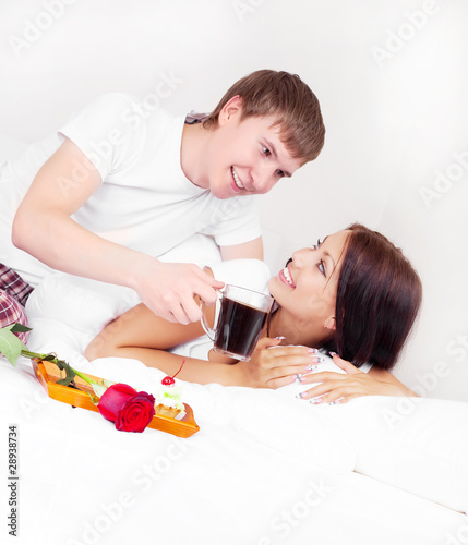 coffee in bed