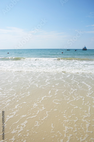 White sand beach at Samet island  Thailand.