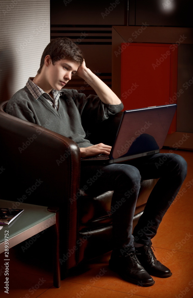 Waiting over the laptop Waiting over the laptop